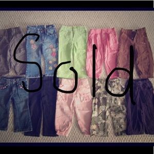 SOLD: 32 Pieces Toddler Bundle: Pants, PJs...